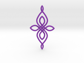 Custom Celtic Knot 01 in Purple Processed Versatile Plastic
