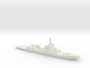 ESPS F-100 class Frigate, w/ barrels, 1/3000 in White Natural Versatile Plastic