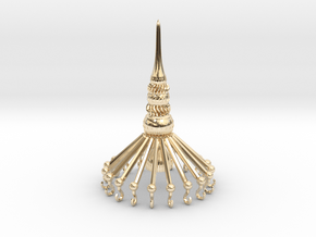 Christmas Tree Tip in 14k Gold Plated Brass