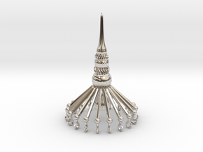 Christmas Tree Tip in Rhodium Plated Brass