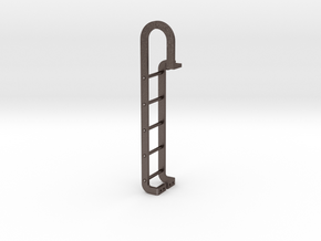 Tender End Ladder in Polished Bronzed Silver Steel