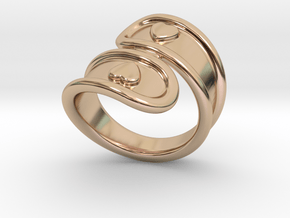 San Valentino Ring 28 - Italian Size 28 in 14k Rose Gold Plated Brass