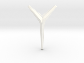 YOUNIVERSAL "Sharp Edge"  Pendant. Sharp Elegance in White Processed Versatile Plastic