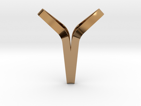 YOUNIVERSAL BOND, Pendant. Pure Elegance in Polished Brass
