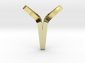 YOUNIVERSAL BOND, Pendant. Pure Elegance in 18k Gold Plated Brass