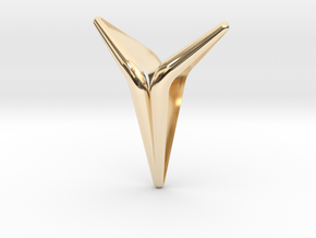 YOUNIVERSAL Smooth & Sharp, Pendant in 14K Yellow Gold
