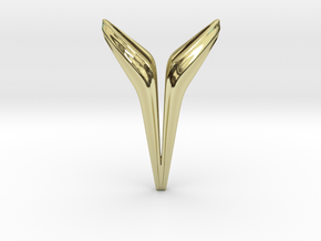 YOUNIVERSAL Big Y!, Pendant. Big Chic in 18k Gold Plated Brass