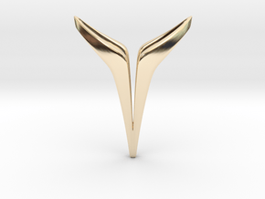 YOUNIVERSAL Delicate, Pendant. Soft Elegance in 14K Yellow Gold