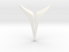 YOUNIVERSAL Delicate, Pendant. Soft Elegance in White Processed Versatile Plastic