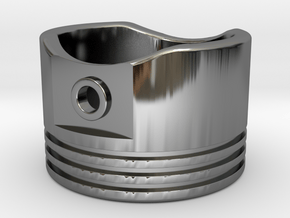 Piston - US Size 8.5 in Fine Detail Polished Silver