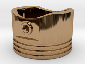 Piston - US Size 8 in Polished Brass