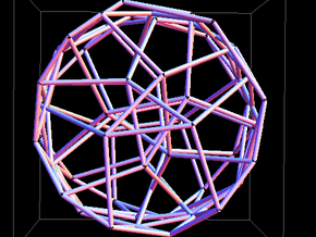 Crystalline Network Pendant in White Natural Versatile Plastic