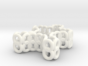 mini puzzle piece in White Processed Versatile Plastic