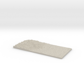 Model of Buck Mountain in Natural Sandstone