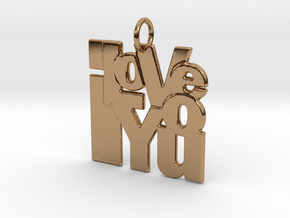 ILU Collage Pendant in Polished Brass