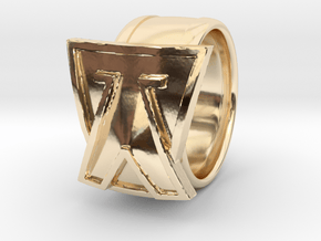 Focus Ring in 14k Gold Plated Brass: 9.5 / 60.25