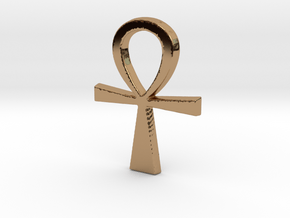 Ankh Pendant in Polished Brass