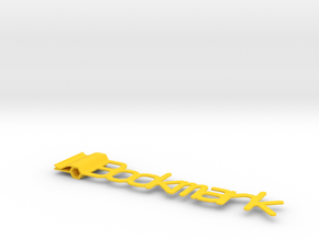 Generic Bookmark  in Yellow Processed Versatile Plastic