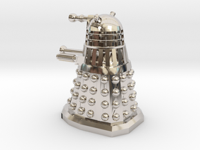 Dalek10 Without Hoop in Platinum