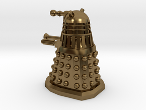 Dalek10 Without Hoop in Polished Bronze