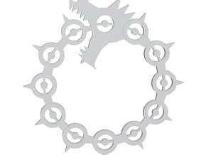 Maliodas The Dragon Sin logo in Tan Fine Detail Plastic