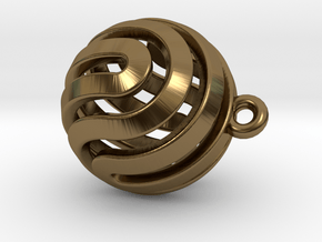 Ball-small-14-3 in Polished Bronze