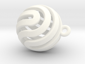 Ball-small-14-3 in White Processed Versatile Plastic