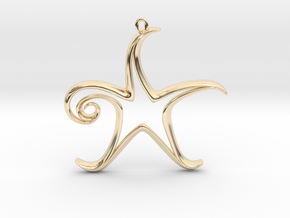 The Star Pendant in 14K Yellow Gold
