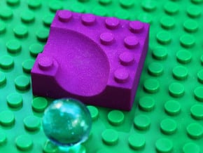B3 Right Curve in Purple Processed Versatile Plastic