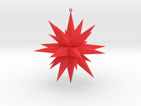 Christmas Star  in Red Processed Versatile Plastic