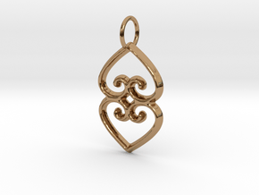 ASASE YE DURU (Adinkra Symbol of Mother Earth) in Polished Brass