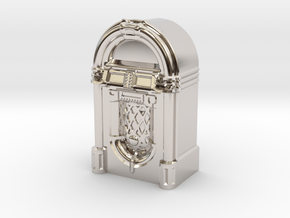 28mm/32mm scale JukeBox  in Rhodium Plated Brass