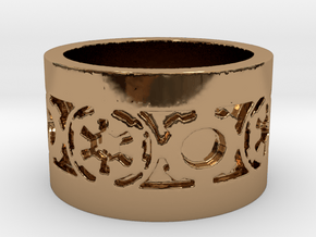 DarkSide Ring beta Size 10 in Polished Brass