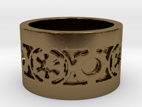 DarkSide Ring beta Size 10 in Polished Bronze
