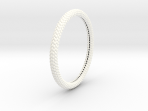 SCALES BANGLE 2.5in ID in White Processed Versatile Plastic