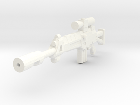 Assault Rifle Sharpshooter in White Processed Versatile Plastic