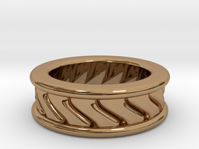 Chunky Vortex Ring in Polished Brass