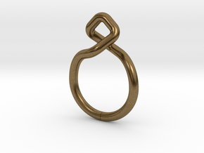 Dancing D.01, Ring US size 3, d=14mm  in Natural Bronze: 3 / 44