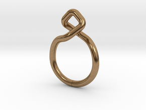 Dancing D.01, Ring US size 3, d=14mm  in Natural Brass: 3 / 44