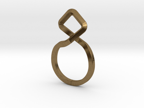 A-LINE Dancing D.011 Ring US size 3.5, d=14,5mm in Natural Bronze: 3.5 / 45.25
