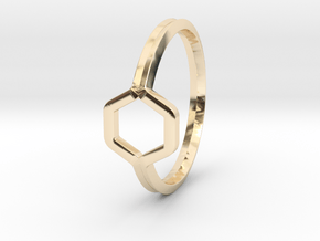A-LINE Honey Ring H.02, US size 6, d=16,5mm  in 14K Yellow Gold: 6 / 51.5