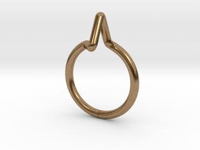 Summit Ring S.02 US size 3,  d=14mm in Natural Brass: 3 / 44
