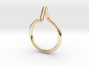 Summit Ring S.02 US size 3,  d=14mm in 14K Yellow Gold: 3 / 44