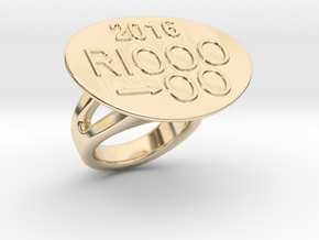 Rio 2016 Ring 23 - Italian Size 23 in 14K Yellow Gold