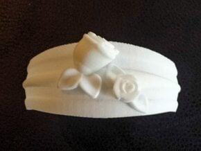 Bracelet with roses in Tan Fine Detail Plastic