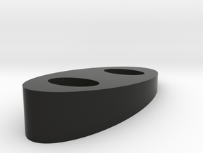 5mm  7.5 Degree  Riser in Black Natural Versatile Plastic