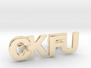 Monogram Cufflinks CK & FU in 14K Yellow Gold