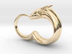 Axoring in 14k Gold Plated Brass