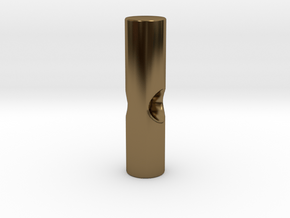 Umbrella rib tip 3mm plastic - 2.6mm metal in Polished Bronze