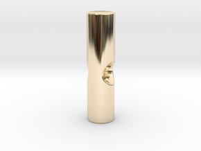 Umbrella rib tip 3mm plastic - 2.6mm metal in 14k Gold Plated Brass
